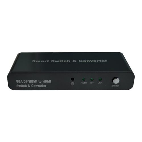 Roline - Videokonverter - HDMI - HDMI, DisplayPort, VGA - Schwarz