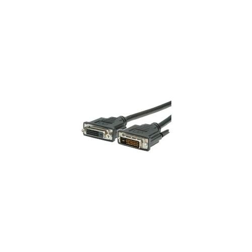 VALUE - DVI-Verlängerungskabel - Dual Link - DVI-D (W) bis DVI-D (M) - 3 m - Schwarz