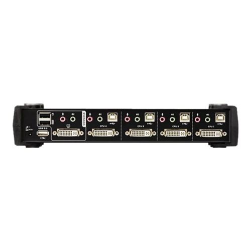 ATEN CubiQ CS1784A - KVM-/Audio-Switch - 4 x KVM/Audio - 1 lokaler Benutzer - Desktop