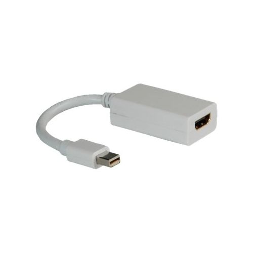 Roline - Videoanschluß - DisplayPort / HDMI - HDMI (W) bis Mini DisplayPort (M) - 10 cm - weiß