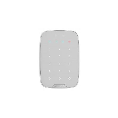 Ajax KeyPad Plus white Bedienfeld mit Kabellose Touch-Tastatur weiß