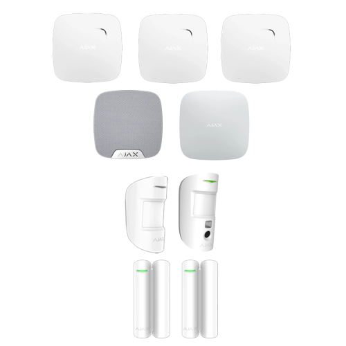Ajax Alarmanlagenset AJ12 Set mit Alarmverifizierung  für eine sehr kleine Wohnung  