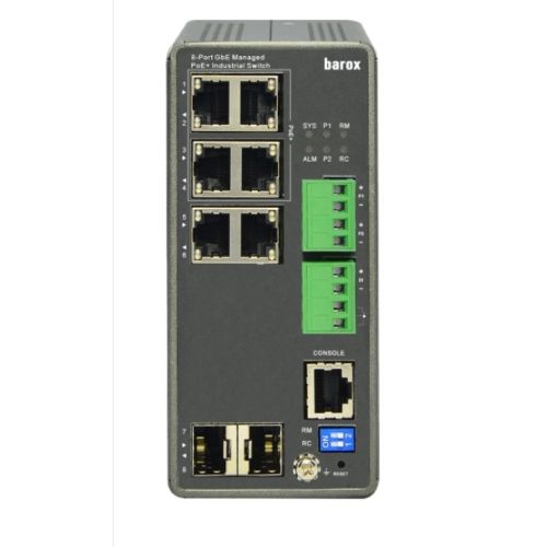 barox RY-LPIGE-602GBTME Ethernet Switch DIN-RAIL