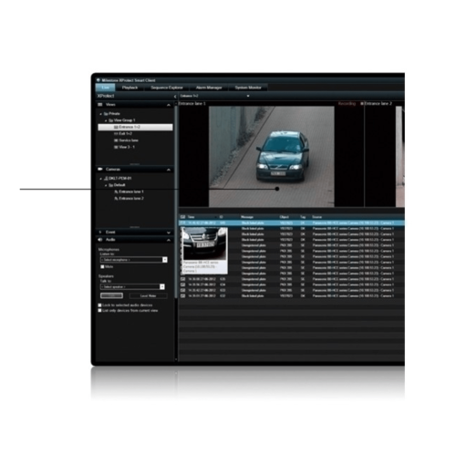 Milestone XPLPRBL XProtect LPR, Basis Lizenz, Erkennung von Kennzeichen, Zufahrtskontrolle