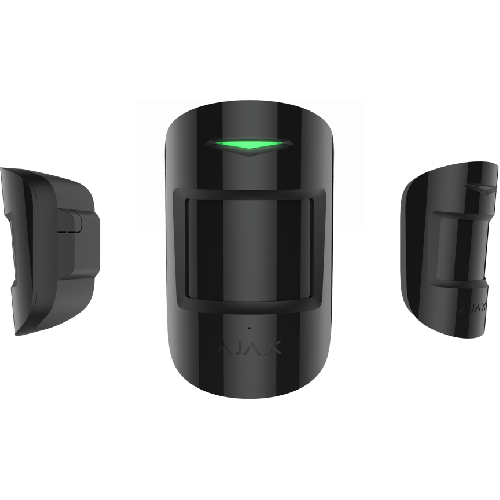 Ajax CombiProtect drahtloser Indoor Bewegungs- und Glasbruchmelder in Farbe schwarz
