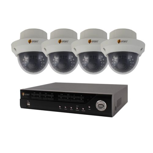ENEO HDTVI Video Überwachungsset 4 Kanal 2MP Full HD Outdoor (IR-LED)