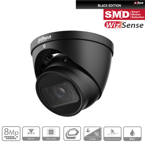 Dahua IPC-HDW3841TP-ZS-S2-Black (2,7-13,5mm) Turret Kamera 4K schwarz
