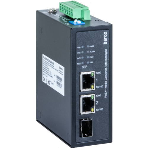 barox PD-BTPMC102M-GE Industrieller Medienkonverter mit PoE++