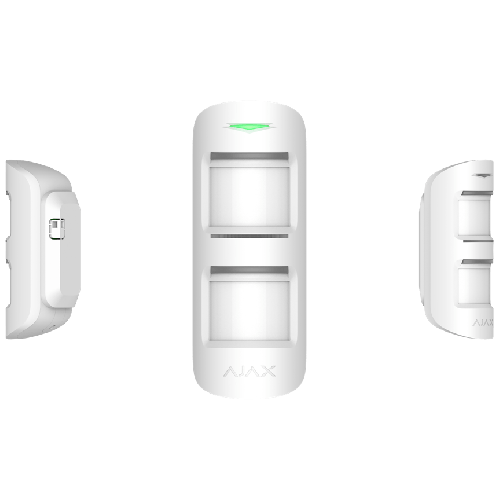 Ajax MotionProtect Outdoor Drahtloser Funk Außenbewegungsmelder mit intelligentem Schutz vor Fehlalarmen in Farbe weiß