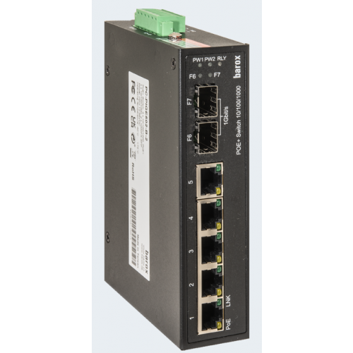 barox PC-PIGE502-B-2 Switch mit PoE+