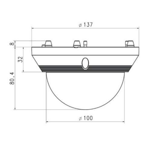 Hanwha Techwin SPB-VAN4 Kuppel getönt