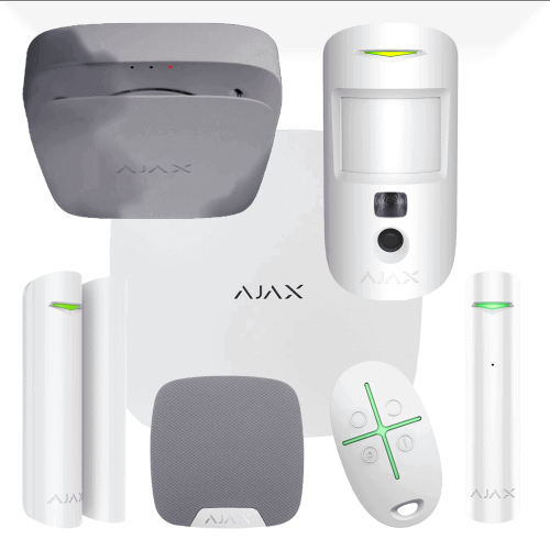 Ajax Alarmanlage Set AJ27F-W mittleres Haus