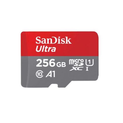 SanDisk microSDXC Card 256GB Ultra Class 10 U1 A1 150MB/s mit SD Adapter