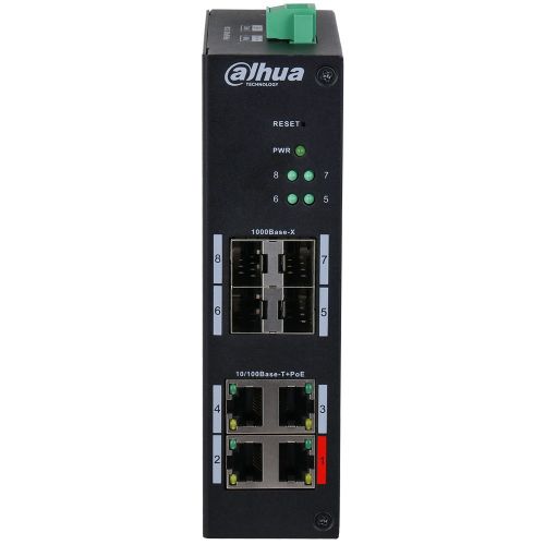 Dahua HS4408-4ET-96 PoE-Switch, 8 Ports