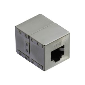 VALUE - Netzwerkkoppler - RJ-45 (W) bis RJ-45 (W) - abgeschirmt - CAT 6 - Silber