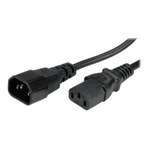 VALUE - Spannungsversorgungs-Verlängerungskabel - IEC 320 EN 60320 C14 bis IEC 320 EN 60320 C13 - Wechselstrom 250 V - 1.8 m - geformt