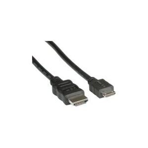 VALUE High Speed - HDMI mit Ethernetkabel - HDMI (M) bis mini HDMI (M) 1,5 m - abgeschirmt - Schwarz