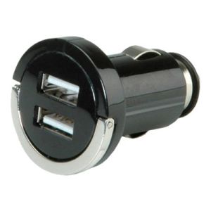 Value USB Charger - Netzteil - Pkw - 10 Watt - 2.1 A - 2 Ausgabeanschlussstellen ( USB (power only) )