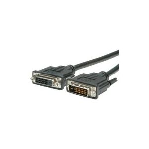 VALUE - DVI-Verlängerungskabel - Dual Link - DVI-D (W) bis DVI-D (M) - 3 m - Schwarz