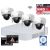 Dahua D16 WLAN Videoüberwachungsset 4x Dome Kamera 4MP + NVR 4 Kanal + 2 TB Festplatte 