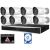 Hikvision M2 Videoüberwachungsset 8x Bullet Kamera weiß  4MP + NVR 8 Kanal + 4 TB Festplatte 
