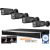 Hikvision M24 Videoüberwachungsset 4x Bullet Kamera Black 4MP + NVR 8 Kanal + 4 TB Festplatte 