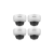 HIKVISION Kamera-Set 4x IP Dome Überwachungskamera DS-2CD3156G2-IS(2.8mm)(C)