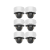 HIKVISION Kamera-Set 6x IP Dome Überwachungskamera DS-2CD2747G2-LZS(3.6-9mm) (C)