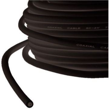 VALUE Koaxialkabel RG-59, schwarz, 100m, 75 Ohm
