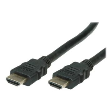 VALUE HDMI Ultra HD with Ethernet - HDMI mit Ethernetkabel - HDMI (M) bis HDMI (M) - 1 m - Doppelisolierung - Schwarz