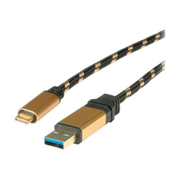 Roline Gold - USB-Kabel - USB Type A (M) bis USB Typ C (M) - USB 3.1 - 5 V - 900 mA