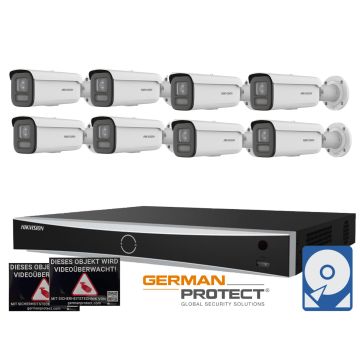 Hikvision M30 Videoüberwachungsset 8x Bullet Kamera  4MP + NVR 16 Kanal + 4 TB Festplatte 