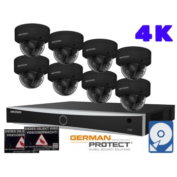 Hikvision M42 Videoüberwachungsset 8x Dome Kamera 4K+ NVR 16 Kanal + 4 TB Festplatte 