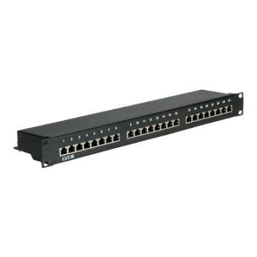 Roline Value - Patch Panel - RJ-45 X 24 - Schwarz - 19"