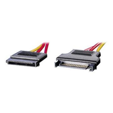Roline - Spannungsversorgungs-Verlängerungskabel - 15 PIN SATA Power (M) bis 15 PIN SATA Power (W) - 30 cm