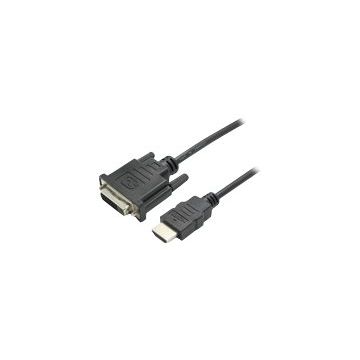 VALUE - Videoanschluß - HDMI / DVI - DVI-D (W) bis HDMI (M) - 15 cm - Schwarz