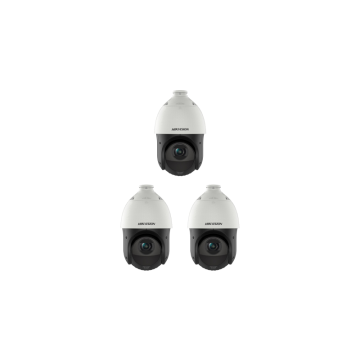 HIKVISION Überwachungskamera Set mit 3x IP PTZ Kamera DS-2DE4425IW-DE(T5)