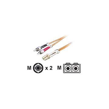 Roline LWL - Patch-Kabel - LC Multi-Mode (M) bis ST multi-mode (M) - 5 m - Glasfaser - 50/125 Mikrometer