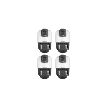 HIKVISION Überwachungskamera Set mit 4x IP PTZ Kamera DS-2SE7C144IW-AE(32X/4)(S5)