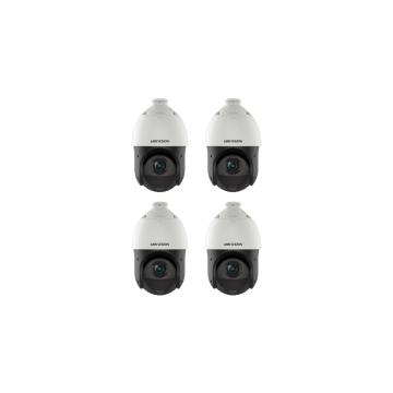 HIKVISION Überwachungskamera Set mit 4x IP PTZ Kamera DS-2DE4425IW-DE(T5)