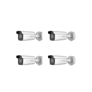 HIKVISION Kamera-Set 4x IP Bullet Kamera DS-2CD2666G2-IZS(2.8-12mm)(C)