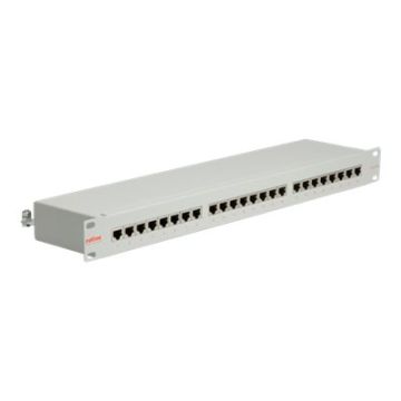 Roline - Patch Panel - Hellgrau - 1U - 48.3 cm ( 19" ) - 24 Ports