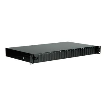 VALUE - Patch Panel - SC X 24 - Schwarz, RAL 9005 - 1U - 48.3 cm ( 19" )