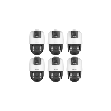 HIKVISION Überwachungskamera Set mit 6x IP PTZ Kamera DS-2SE7C144IW-AE(32X/4)(S5)