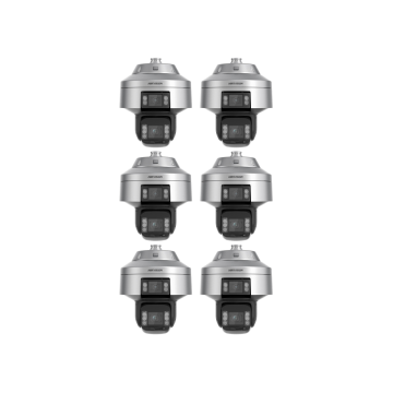 HIKVISION Überwachungskamera Set mit 6x IP PTZ Panorama Kamera iDS-2SK7184MXS-D(C5F2)(T2)