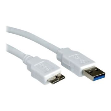 VALUE - USB-Kabel - Micro-USB Type B (M) bis USB Type A (M) - USB 3.0 - 3 m - weiß