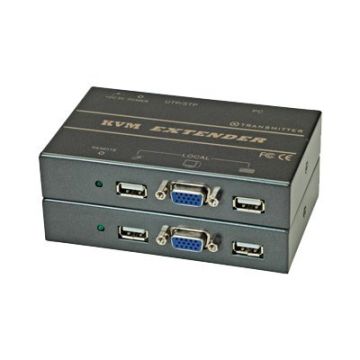 VALUE KVM Extender over RJ-45 - KVM-Extender - USB - 4-polig USB Typ A, HD D-Sub (HD-15), 15-polig / 4-polig USB Typ A, HD D-Sub (HD-15), 15-polig - bis zu 150 m