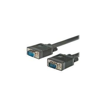 VALUE - VGA-Kabel - HD-15 (M) bis HD-15 (M) - 2 m - Daumenschrauben - Schwarz