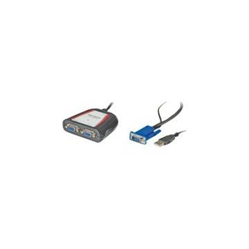 VALUE Portable VGA Video Splitter - Video-Verteiler - 2 x VGA