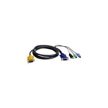 ATEN 2L-5303UP - Tastatur- / Video- / Maus- (KVM-) Kabel - USB, PS/2, HD-15 (M) bis 18-polig SPHD (M) - 3 m